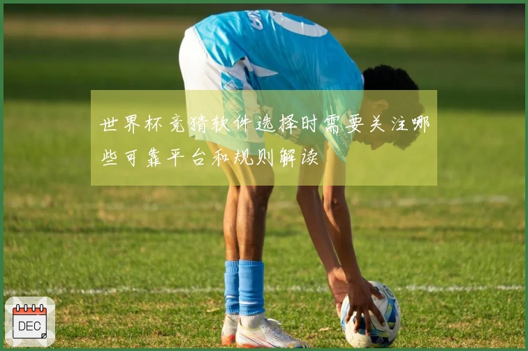 世界杯竞猜软件选择时需要关注哪些可靠平台和规则解读